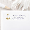 Search for nautical anchor return address labels Modern