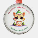 Search for kawaii cat christmas tree decorations Kitten