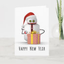 Search for robot christmas cards Santa