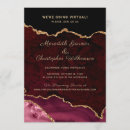 Search for virtual wedding invitations Burgundy