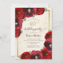 Search for chic 40th birthday invitations Stylish