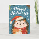 Search for hedgehog christmas cards Cute
