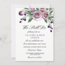 Search for purple vow renewal wedding invitations Floral