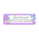Search for grey elephant return address labels Polka dots