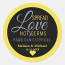 Search for hand sanitizer wedding stickers Typography