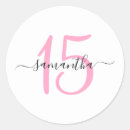Search for pink quinceanera stickers Typography