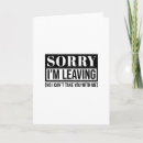 Search for sorry you are leaving cards Coworker