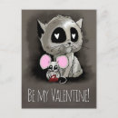 Search for my cat is my valentine postcards Kitten
