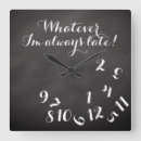 Search for always late clocks Silly