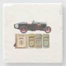 Search for vintage car coasters Red