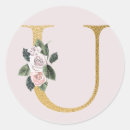 Search for letter u stickers Pink