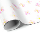 Search for peach flowers wrapping paper Watercolor