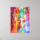 Search for abstract woman face canvas prints Lady