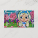 Search for alice in wonderland business cards Flamingo