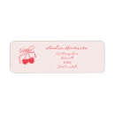 Search for red wedding return address labels Fun