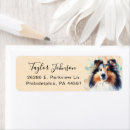 Search for sheepdogs return address labels Cute