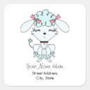 Search for blue address stickers Dog