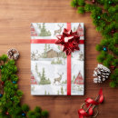 Search for winter forest animal wrapping paper Reindeer