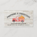 Search for pumpkin business cards Rustic