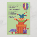 Search for clown birthday invitations Elephant