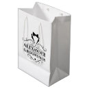 Search for bridal party gift bags Black and white