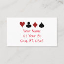 Search for poker business cards Heart