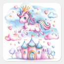 Search for magical castle stickers Unicorn