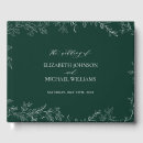 Search for emerald green guest books Rustic