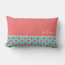 Search for coral and turquoise cushions Modern