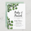 Search for greenery brunch baby shower invitations Modern