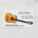 Search for guitar lessons business cards Acoustic