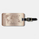 Search for world map luggage tags Modern