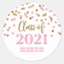 Search for 2021 graduation stickers Gold