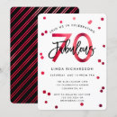 Search for red 70th birthday invitations Modern