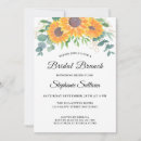 Search for sunflower bridal brunch invitations Eucalyptus