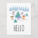 Search for fox watercolor postcards Snow