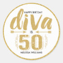 Search for diva birthday stickers Modern