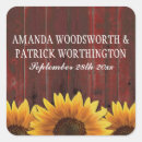 Search for rustic barn wedding stickers Sunflower