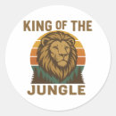 Search for king of jungle stickers Lion
