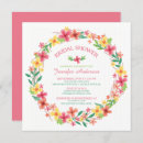 Search for floral wreath bridal shower invitations Flowers