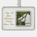 Search for white horse christmas tree decorations Farm animals