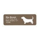 Search for basset hound return address labels Pet