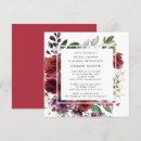 Search for red rose bridal shower invitations Botanical