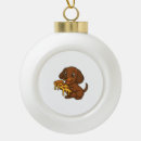Search for dachshund cartoon christmas tree decorations Puppy