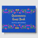 Search for quinceanera guest books Royal blue