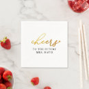 Search for gold foil napkins Bridal shower
