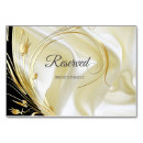 Search for reserved table cards Black