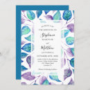 Search for purple and turquoise wedding invitations Modern