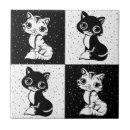 Search for cat silhouette tiles Pattern