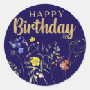 Search for happy birthday floral stickers Wildflowers
